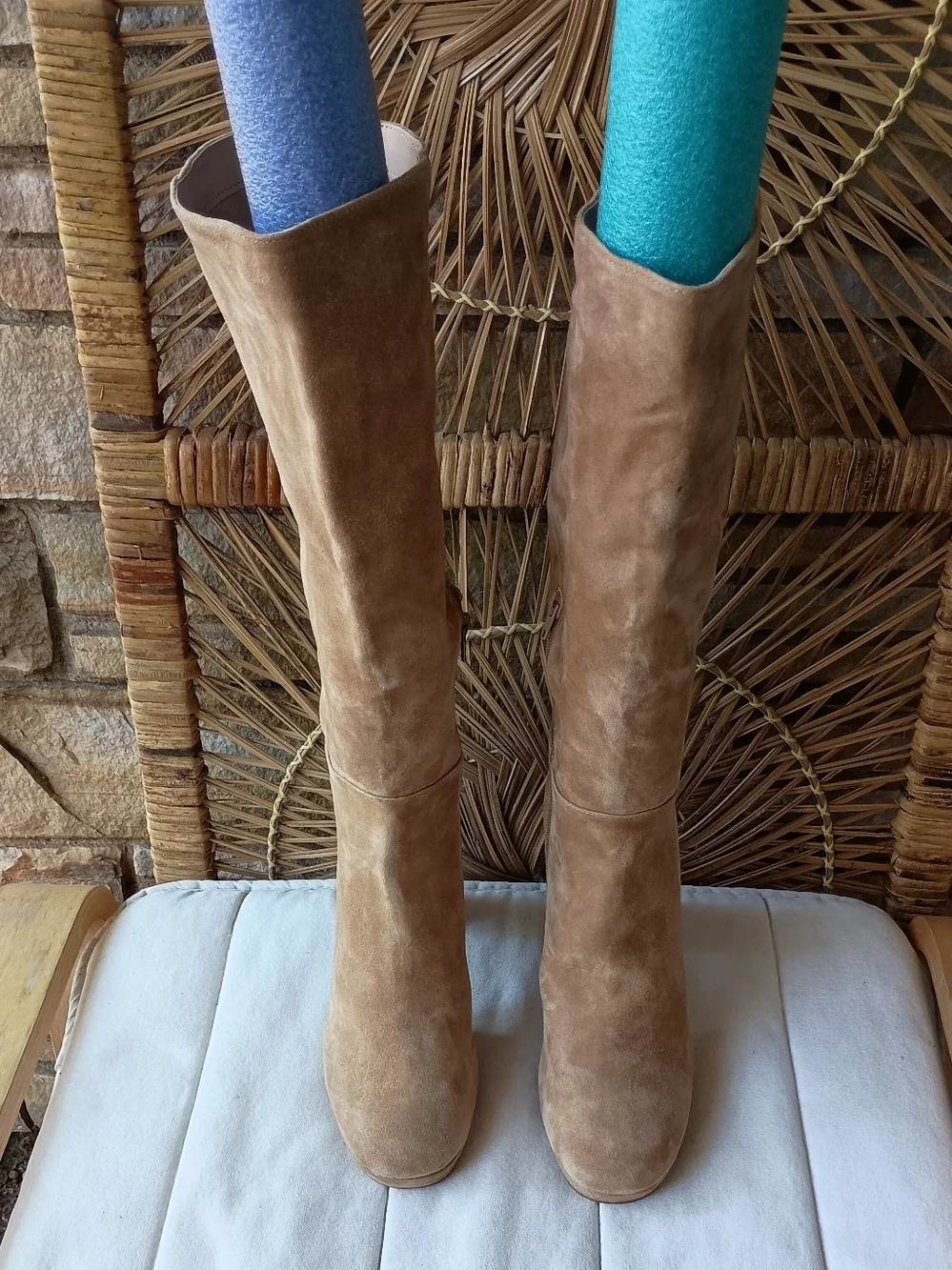 Steve Madden Tan Suede Leather Over-the-Knee Boots_10